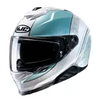 Casco moto integrale Hjc i71 SERA Blu Bianco Grigio