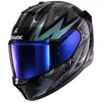 Casco moto integrale Shark D-SKWAL 3 BLAST-R Nero Verde glitter  Ece06