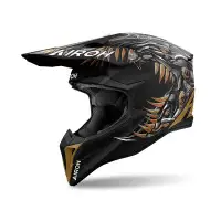 casco off-road Airoh Wraaap Cyborg opaco