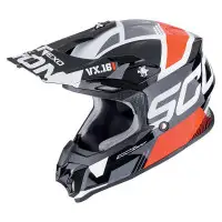 casco off-road Scorpion VX-16 Evo Air nero rosso