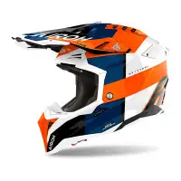 casco cross Airoh Aviator 3 Monarch arancio