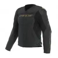 Giacca Moto Pelle Dainese Racing 5 Nero Oro