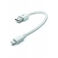 Cavo Dati USB 15cm Cellular Line per dispositivi Apple Bianco
