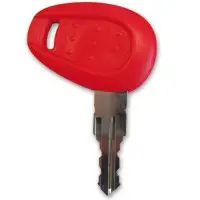Chiave serratura Givi Z661G grezza per E52 e V46 non cifrata per duplicazione Rossa