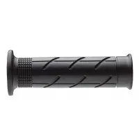 Coppia di manopole stradali Domino Honda Style aperta Nero