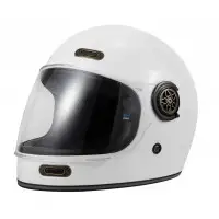 Casco Integrale Carburo Retro' Ce Bianco Lucido