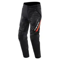 Pantaloni moto estivi Dainese DRAKE 2 SUPER AIR Nero Antracite Rosso fluo