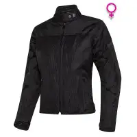 Giacca moto donna estiva Befast DUNA Lady CE Certificata Nero