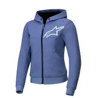 Felpa Moto Donna Alpinestars Stella Chrome V2 Sport Blu
