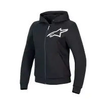 Felpa Moto Donna Alpinestars Stella Chrome V2 Sport Nero