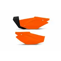 Fiancatine lat Ufo Honda CRF 110F 2019-2022 arancio fluo