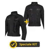 Kit Coppia Freezer Nero - Giacca moto estiva Befast Freezer Nera - Uomo + Donna