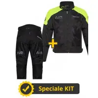 Kit Freezer Man CE Nero Giallo - Giacca moto Befast estiva + Pantaloni moto Befast estivi
