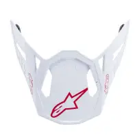 Frontino casco moto Alpinestars S-M10 bianco