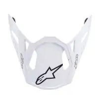 Frontino casco moto Alpinestars S-M10 Dyno bianco opaco