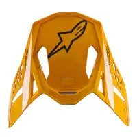 Frontino casco moto Alpinestars Supertech S-M10 arancio