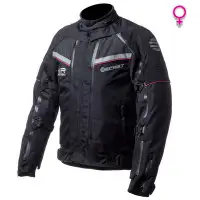 Giacca moto donna touring Befast TRANSFORMER Lady CE certificata 3 strati Nero
