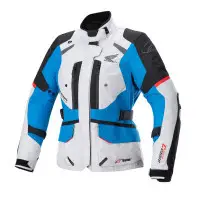 Giacca moto donna Alpinestars HONDA STELLA ANDES V3 DRYSTAR Grigio ghiaccio Blu Rosso