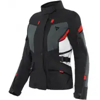 Giacca moto donna Dainese Carve Master 3 Gore-Tex Nero Ebano Rosso Lava