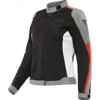 Giacca moto donna estiva Dainese Hydraflux 2 air D-Dry Nero Grigio Rosso Lava