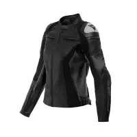 Giacca moto donna pelle Dainese Racing 4 Nero