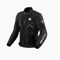 Giacca moto donna Rev'it Control H2O Ladies Nero Antracite