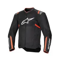 Giacca Moto Estiva Alpinestars T-SPS Air V2 Nero Rosso Fluo
