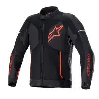 Giacca moto estiva Alpinestars VIPER V3 AIR Nero Rosso Fluo