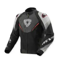 Giacca Moto Estiva Rev'It Quantum 3 Air Grigio Rosso