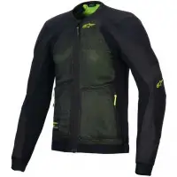 Giacca Moto Estiva Alpinestars Troop-Air Nero Giallo Fluo