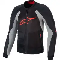 Giacca Moto Estiva Alpinestars Troop-Air Nero Grigio Rosso