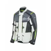 Giacca moto OJ ESCAPER J 3 strati Ghiaccio Grigio Giallo fluo