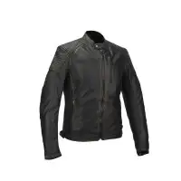 Giacca moto pelle Bullstone Rock Cacao