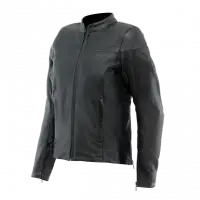 Giacca moto pelle donna Dainese ITINERE WMN Nero