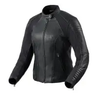 Giacca moto pelle donna Rev'it Coral Nero