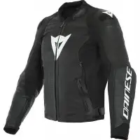 Giacca moto pelle estiva Dainese Sport Pro traforata Nero Bianco