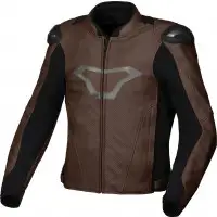 Giacca moto pelle estiva Macna Aviant Air Marrone Nero