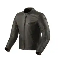 Giacca moto pelle Rev'it Rino Marrone