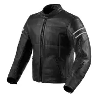 Giacca moto pelle Rev'it Stride Nero