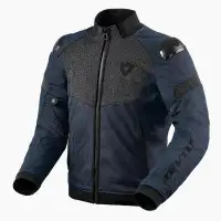 Giacca moto Rev'it Action H2O Nero Blu scuro