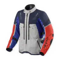 Giacca Moto Rev'It Sand 5 H2O Argento Blu