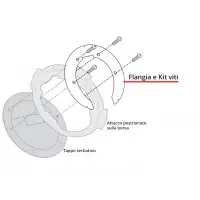 Givi BF36 Flangia metallica per borsa serbatoio Tank Lock Yamaha