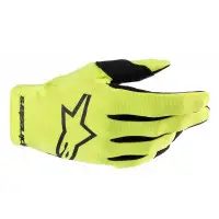 Guanti cross Alpinestars RADAR GLOVES Giallo fluo Nero