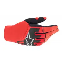 Guanti cross Alpinestars TECHSTAR GLOVES Rosso Nero