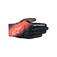 Guanti moto Alpinestars Reef V2 Nero Rosso Fluo Bianco