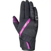 Guanti moto donna estivi Ixon RS WHEELIE LADY nero fucsia