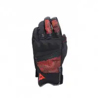 Guanti moto invernali Dainese FULMINE D-DRY GLOVES Nero Nero Rosso