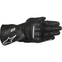 Guanti moto pelle Alpinestars SP-8 V2 nero grigio scuro