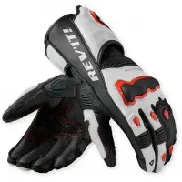 Guanti Moto Rev'it Quantum 3 Bianco Rosso Neon