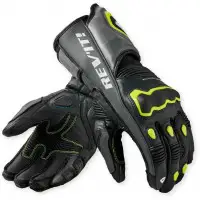 Guanti Moto Rev'it Quantum 3 Grigio Giallo Neon